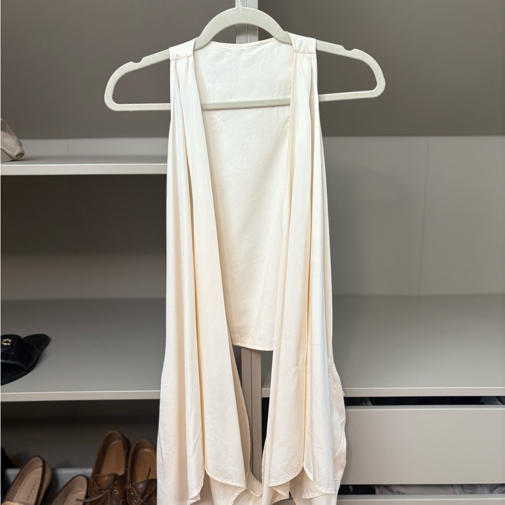 Lululemon Athletica Cream Drape Vest, 8